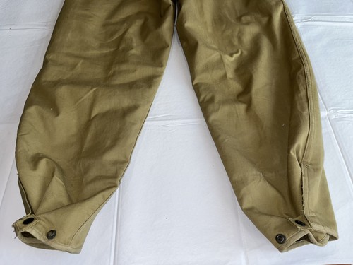 US WW2 WWII Invierno Combate Tanker Pantalones Baberos Mono Forrado de Lana Años 40’s Raro M - Imagen 11 de 16