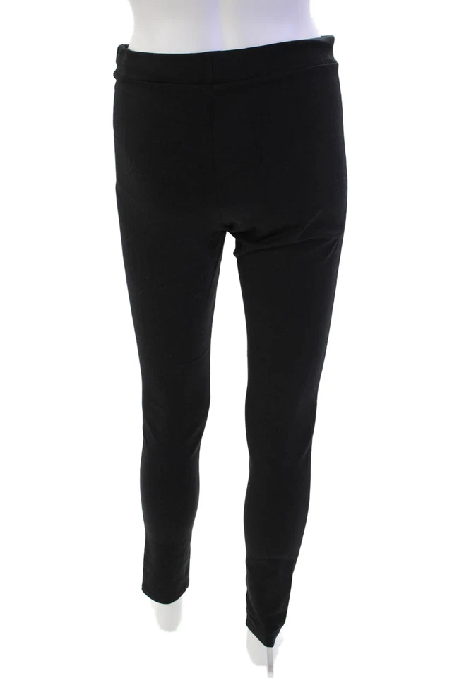 Leggings Theory para mujer elásticos lisos tiro medio negros talla M Foto 3 de 4