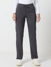 Sz M Pewter Scrubstar Performance Straight Leg Scrub Pant - NWT
