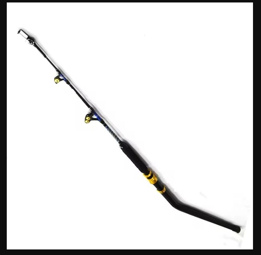 BENT BUTT WAHOO TUNA DEEP DROP SWIVEL TIP ROD 130 磅滚轮指南钓鱼船 — 第 3/4 张图片