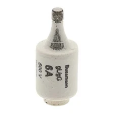 Eaton Bussmann 6D27 Ceramic Fuse, Time-Delay, 6A, 500V Ac, 50Ka At 500V Ac