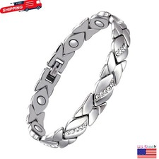 Women s Magnetic Pure Copper Bracelet 3500 Gauss Magnets, Adjustable Sparkling