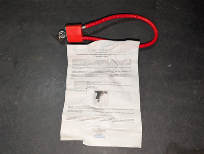 #ad New Unit Hardware Limited Red 30mm Gun Trigger Lock With 2 Keys $1.49