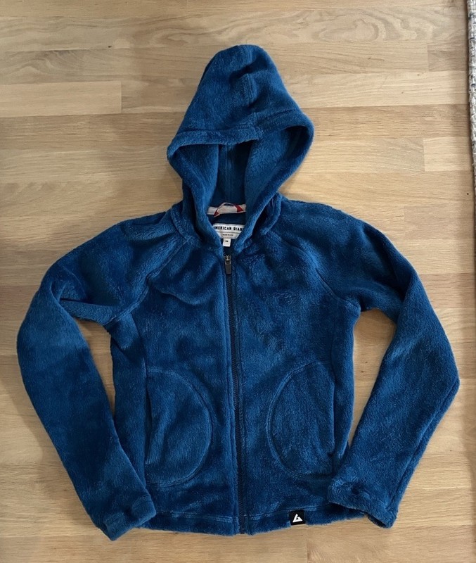 American Giant Woman’s Polartec Fleece Zip Up Hoodie Jacket Made in the USA