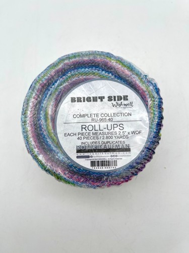 Rollo de gelatina Robert Kaufman LADO BRILLANTE Wishwell RU-965-40 40 piezas tiras de tela de 2,5" - Imagen 2 de 7