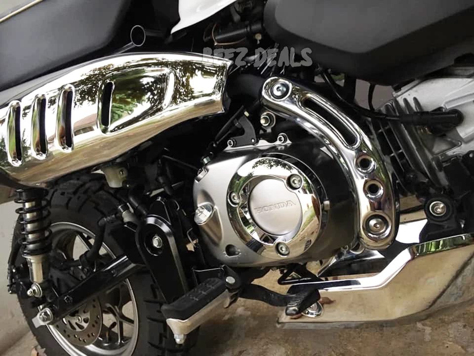 Genuine Exhaust Muffler Pipe Cover Chrome Honda Monkey 125 New JB02 JB03 JB05 - Image 4 of 4