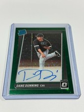 2021 Donruss Optic Rated Rookie Green Auto #RRS-DD Dane Dunning /75