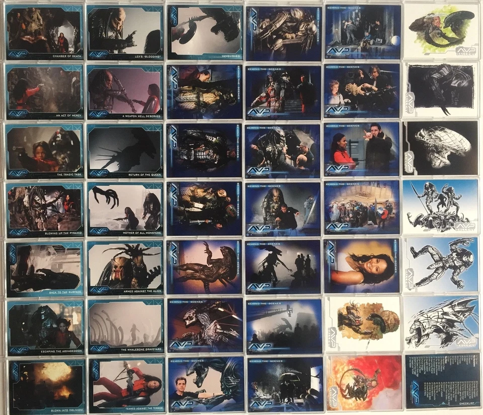 Alien vs Predator Movie Base Card Set 90 Cards - Image 2 of 4