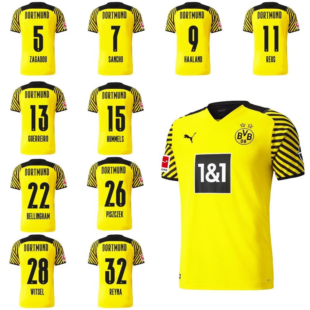 Puma Borussia Dortmund BVB Mens Home Jersey Shirt 2021 2022 w