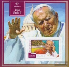 Sao Tome e Principe bloc-feuillet 1063 neuf avec gomme originale 2015 pape jean 