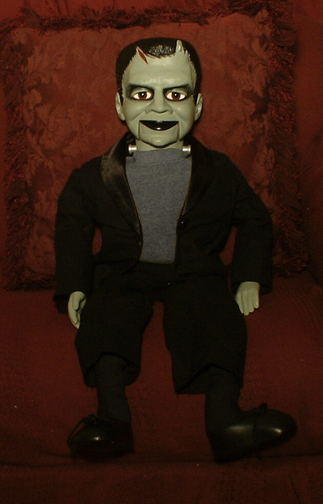 Haunted Ventriloquist Doll "EYES FOLLOW YOU" Frankenstein Prop Dummy