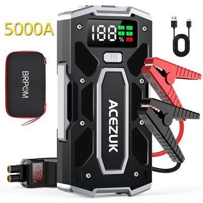 5000A Car Jump Starter Booster Jumper Power Bank Battery Pack