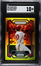 2024 Panini Prizm #73 Mike Schmidt GOLD PRIZM /10 SGC 10 GEM MINT