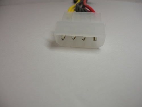 Confezione da 2 splitter adattatore da Molex a SATA alimentatore cavo collegamento - Foto 5 di 10