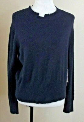 Treasure Bond Nordstrom PULLOVER SWEATER Size SMALL Navy