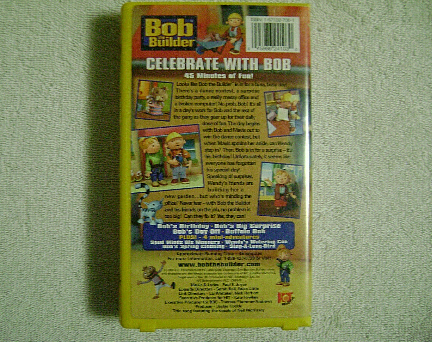 Bob The Builder Celebrate With Bob (VHS, 2002) Bob's Birthday, Bob's