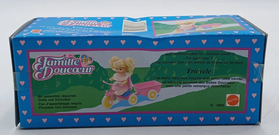Vintage 1985 The Heart Family Dreirad für Baby / Triciclo / Mattel 3868, NrfB - Bild 3 von 4