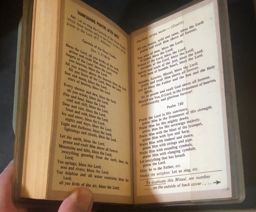 Saint Joseph SUNDAY MISSAL Hymnal 1967 Catholic Book Publishing NY Mass HolyDays - Picture 6 of 7