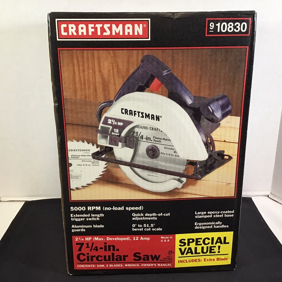 ◆タチカワ◆バーチカル◆W4200×H1940◆Z-2507BL5◆ Sears Craftsman 12 Amp 2.25 HP 7-1/4 in Corded Circular Saw