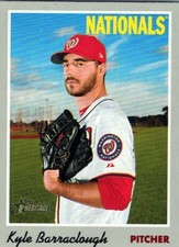 2019 Topps Heritage #118 Kyle Barraclough Washington Nationals