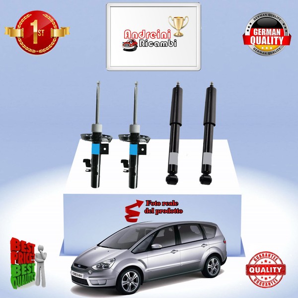 Set 4 StoßDäMpfer Vorderseite + Heck Ford S-MAX 2.0 Tdci 147KW 200CV Von 2010->-image