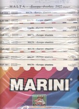 MALTA FOGLI MARINI KING "EUROPA" SHEETLETS E MINIFOGLI VARI ANNI 13 PEZZI NUOVO