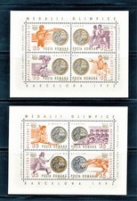 ROMANIA 1992, SUMMER OLYMPICS BARCELONA 2 MINI SHTS SCT 3797-98 MNH