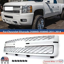 Grille Assembly For 2011-14 Chevrolet Silverado 3500 2500 Hd Summit White Chrome Grille Assembly For 2011-14 Chevrolet Silverado 3500 2500 Hd Summit White Chrome