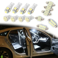 LED Interior Package Kit White For T10 5SMD Map Dome License Plate Lights 14PCS