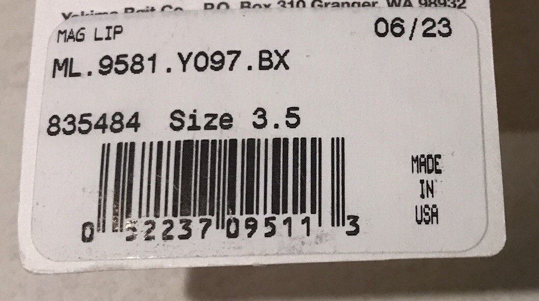 MAG LIP 3.5 LADIES MAN Yakima Bait Co. Salmon Steelhead Plug Lure USA New Y Code