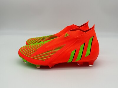 Adidas Predator Edge + FG Men's Size 8.5 Solar Red Soccer Cleats