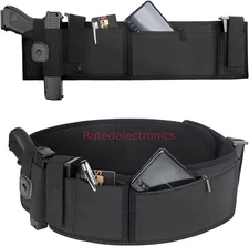 Tactical Concealed Carry Stable Belly Band Holster Waist Belt Pistol Holsters US