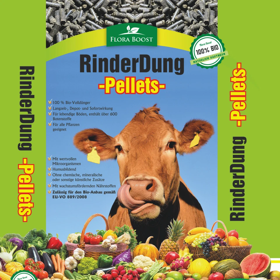 Rinderdung Pellets 5 Kg  von Flora Boost für alle Pflanzen Universaldünger - Bild 4 von 4