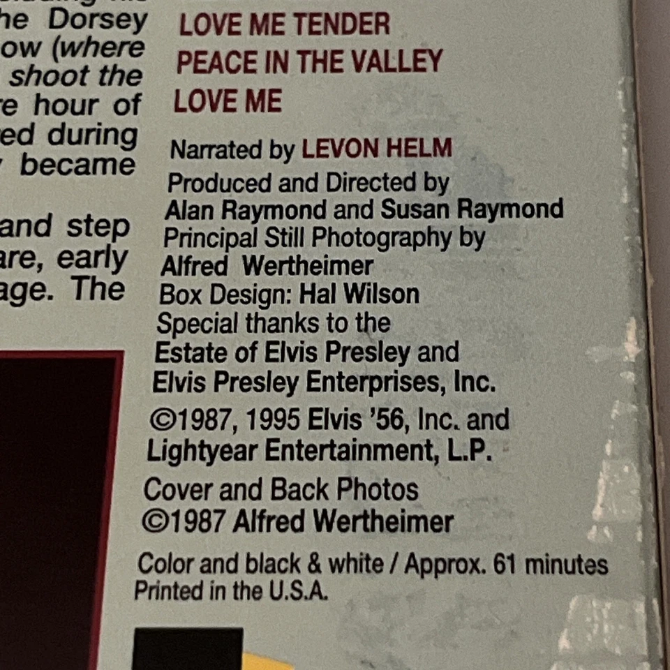 Elvis' 56  In The Beginning  (VHS, 1995) 61 Minutes Run Time. - Image 4 of 4