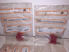 ITT Pomona Electronics - NEW - MDP-2 DBL Red Plug (1 set of 4 Packages) 460-3