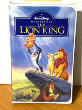 Lion King VHS 1995 Video Tape Clamshell Case Walt Disney Masterpiece VTG