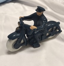  HUBLEY CAST IRON MOTORCYCLE HARLEY DAVIDSON Civilian Rider 6" NEW CONDITION