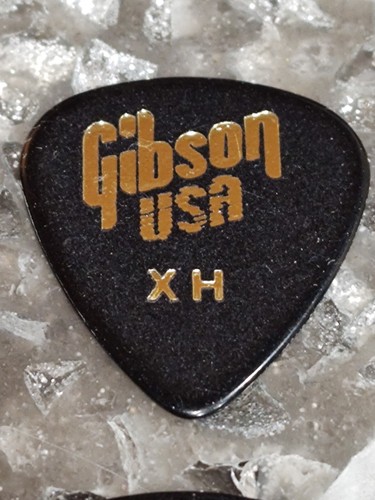 10 GIBSON USA GUITAR PICKS EARLY 90'S - 351 TYPE IN BLACK - EXTRA HEAVY - Picture 4 of 4