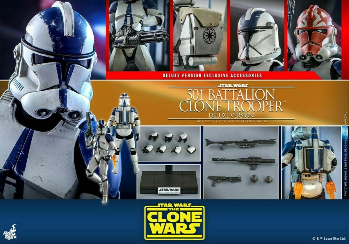 Hot Toys TMS023 501st Battalion 1/6 Clone Trooper Deluxe Hot Toys TMS023 501st Battalion 1/6 Clone Trooper Deluxe