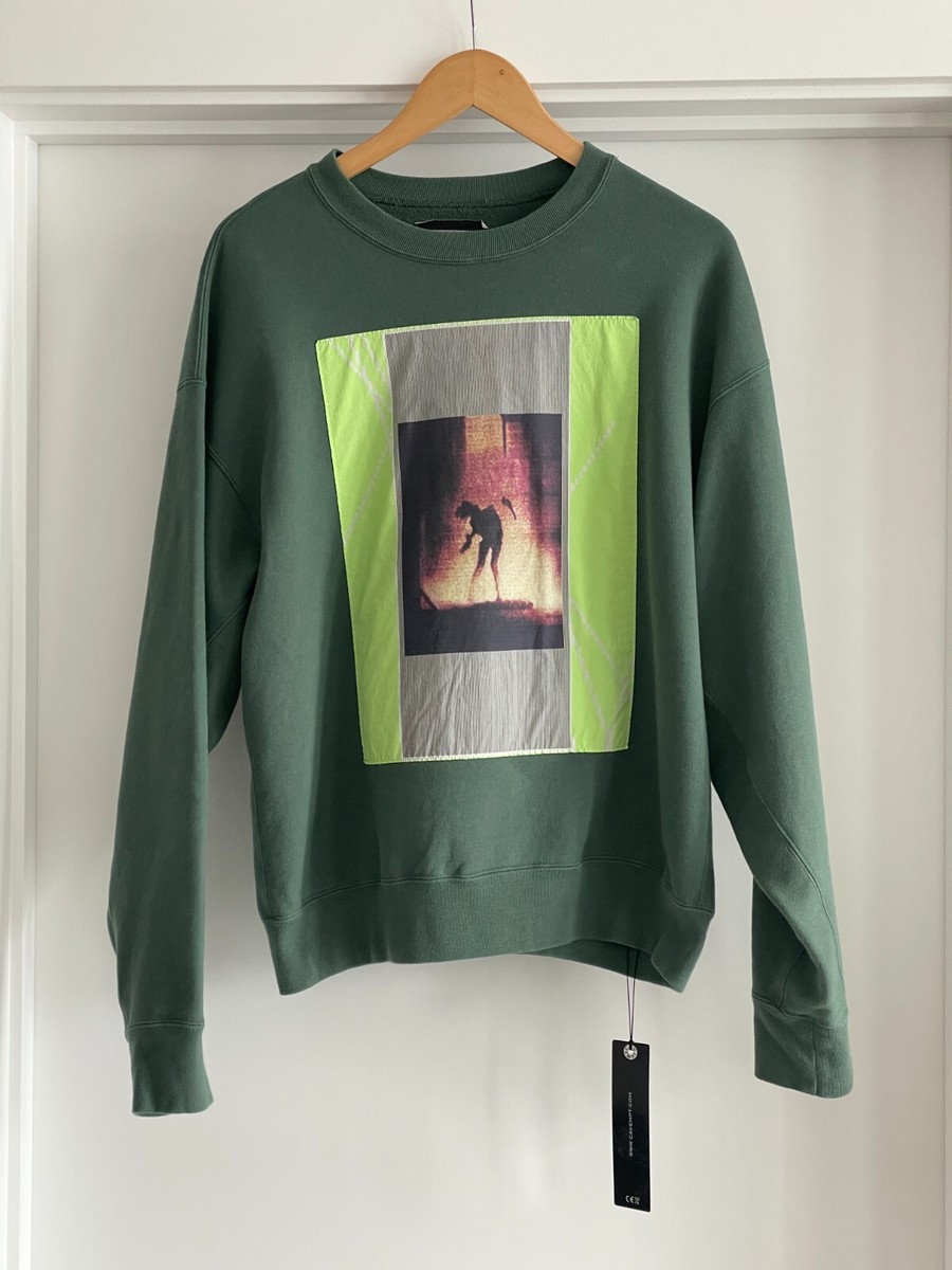 トップス C.E. Cavempt WASHED VS 8b CREW NECK Cav Empt Washed VS 8b Crewneck Green Jumper / Sweatshirt