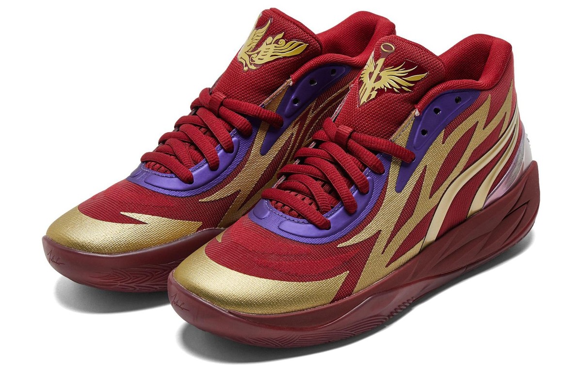 シューズ(男性用) Puma MB.02 Phoenix LaMelo Ball PUMA x LAMELO BALL MB.04 Phoenix Big Kids' Basketball Shoes