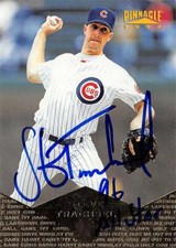 Steve Trachsel autographed baseball card (Chicago Cubs, SC) 1997 Pinnacle #132