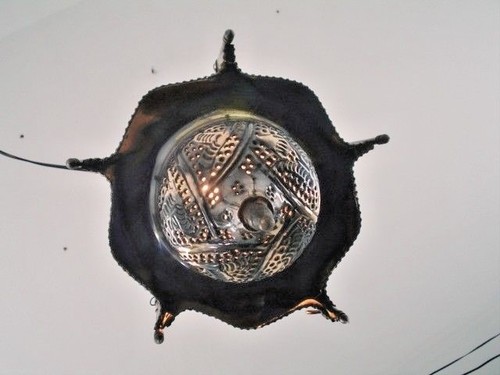BR102 UNIQUE Pendant Moroccan Art Swag Metal/Brass Lamp - Picture 8 of 8