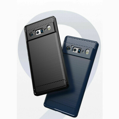 For Google Pixel 6 Pro Carbon Fiber Shockproof Armor Silicone Slim Case Cover