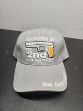 PROTECTED BY THE 2nd AMENDMENT Embroidered Adjustable Baseball Cap Hat