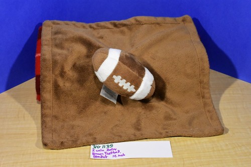 Koala Baby Brown and White Football Security Blanket Plush(310-1135) - Picture 2 of 3