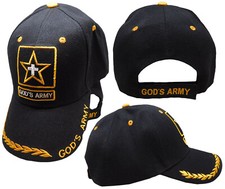 God's Army Star Jesus Hat Baseball Cap Black CAP824 Hat