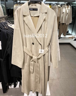 zara coat with belt