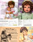 1 pound! children-toddler-baby dolls: 180 pages-separate, original clippings lot — photo 1
