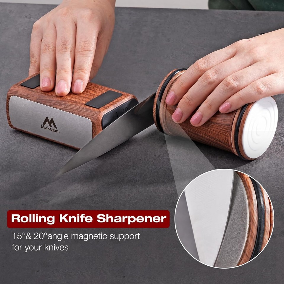 Diamond Rolling Knife Sharpener Kit Easy to Use Knife Sharpening